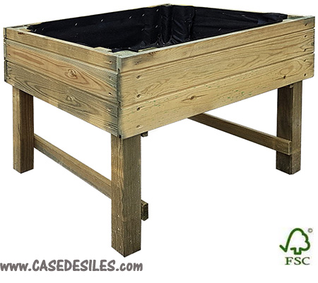 Carré de potager bois surélevé pour enfant 40L Pratik 1579